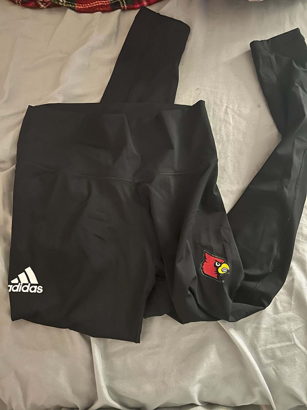 Adidas Louisville Cardinals Women's Sideline Compression Tights - Black